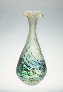 Jarrón, grabado y decorado por Emile Galle, c.1900